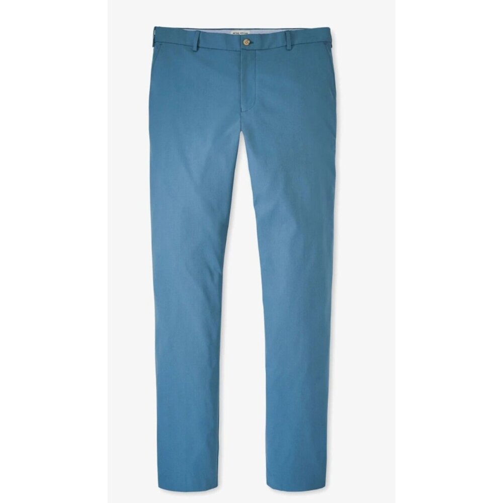 Peter Millar Crown Sport Eb77 Performance 5 Pocket Golf Pant Rainfall Blue 33x32